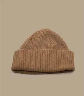 bonnet revers beige laine angora - Barra Oakwood par Mackie : Headict