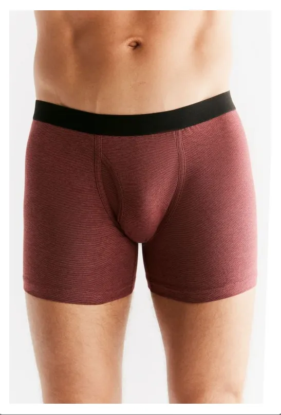 Boxer court rayé homme - coton biologique