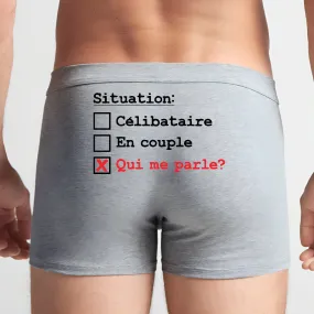 Boxer Homme Situation célibataire