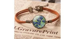 Bracelet Van Gogh en cuir Les Iris