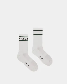 Chaussettes à rayures Bally En blanc et vert