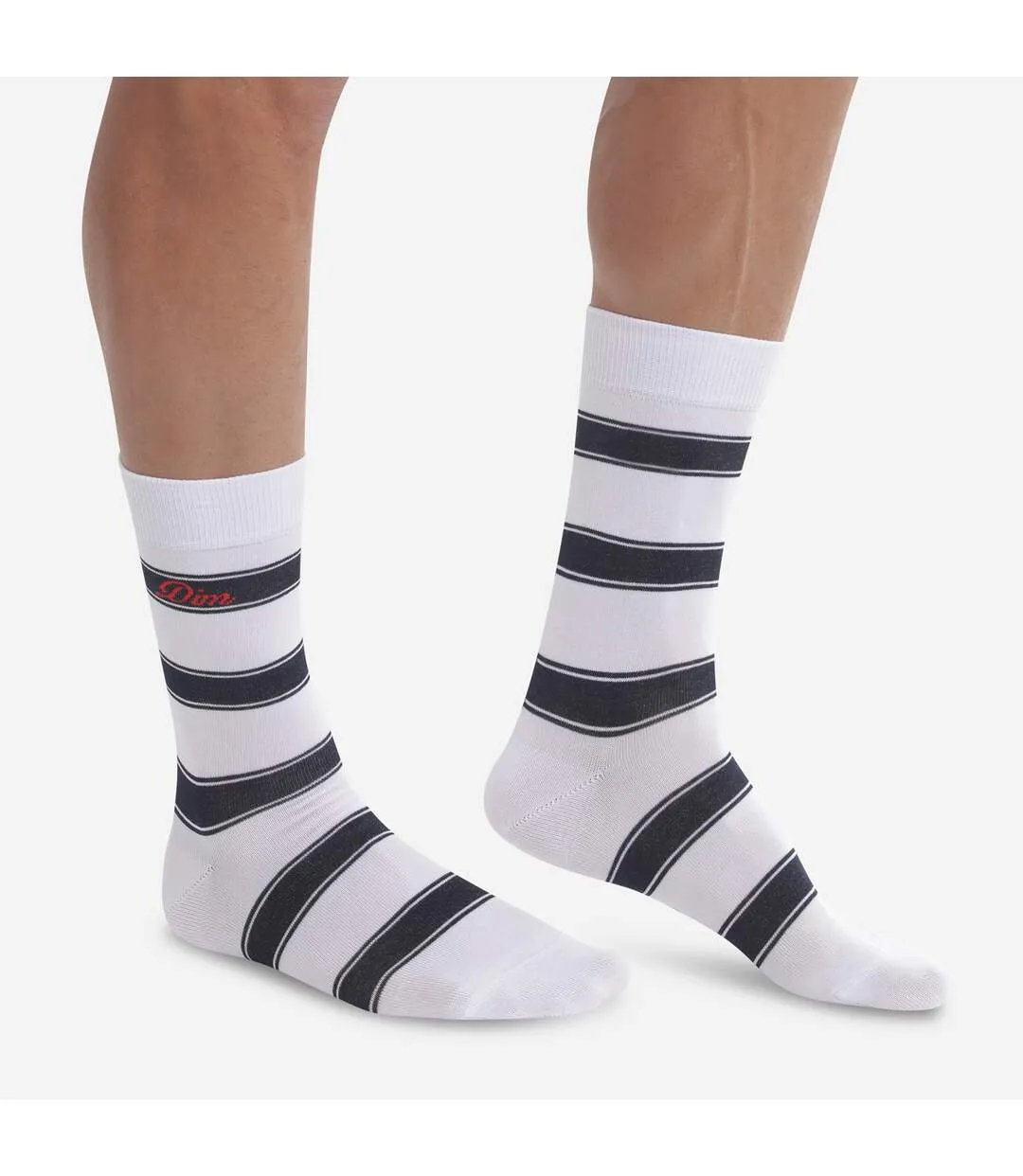 Chaussettes à  rayures homme en coton ieur Dim