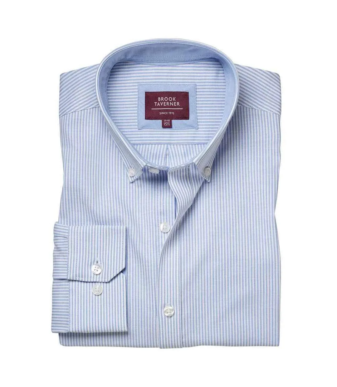 Chemise formelle lawrence homme bleu ciel à rayures Brook Taverner