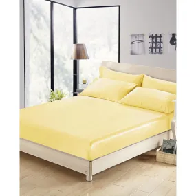 Drap Housse en Soie  Sans Couture jaune | 3 Suisses