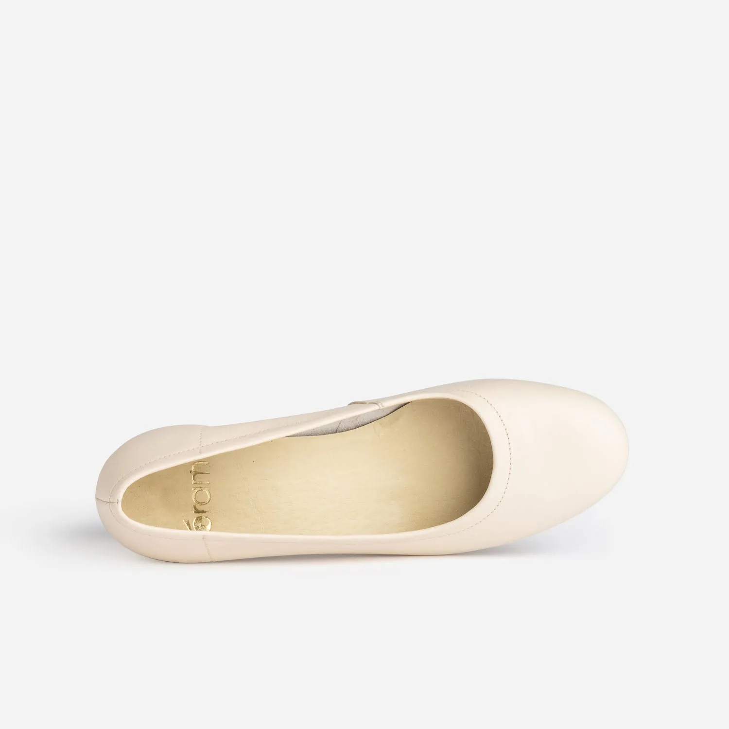 Escarpin beige clair en cuir - Escarpins Femme | ERAM