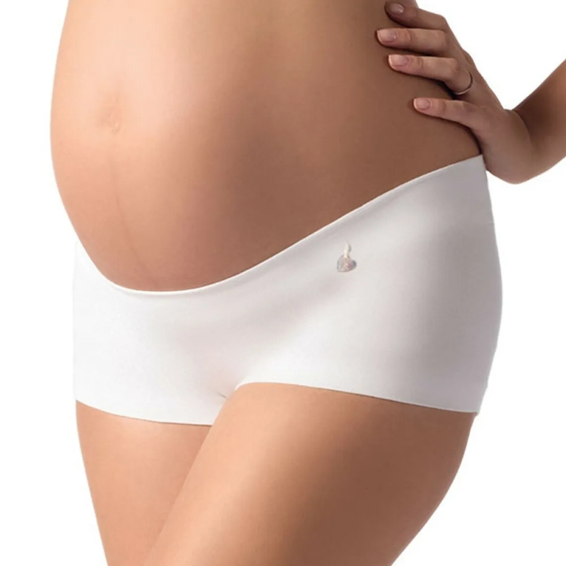 Shorty de grossesse - blanc en coton | 3 Suisses