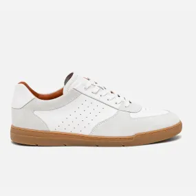 Tennis blanche en cuir détails gris clair - Baskets / Tennis Homme | ERAM