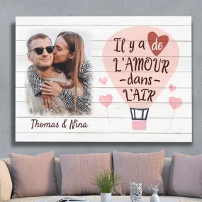 Toile Personnalisée - L‘Amour Est Dans L’air