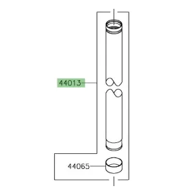 Tube de fourche Kawasaki 440130316 | Moto Shop 35