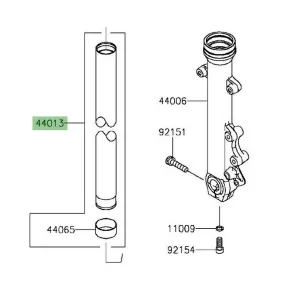 Tube de fourche Kawasaki Vulcan S (2015 et +) | Moto Shop 35