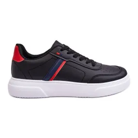 WJ1 Baskets Classiques Homme Noir Et Rouge Enrique le noir